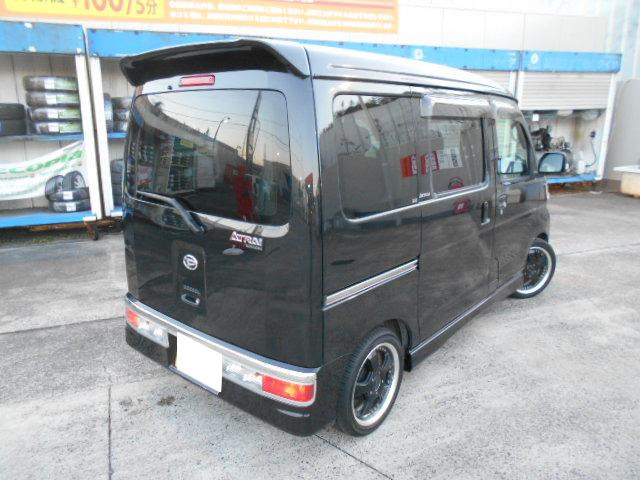 中古車 ダイハツ アトレーワゴン カスタムターボ RS リミテッド ローダウン・ワーク15AW の中古車詳細 (90,500km, ブラック,  千葉県, 59.8万円) | 中古車情報・中古車検索なら【車選びドットコム（車選び.com）】