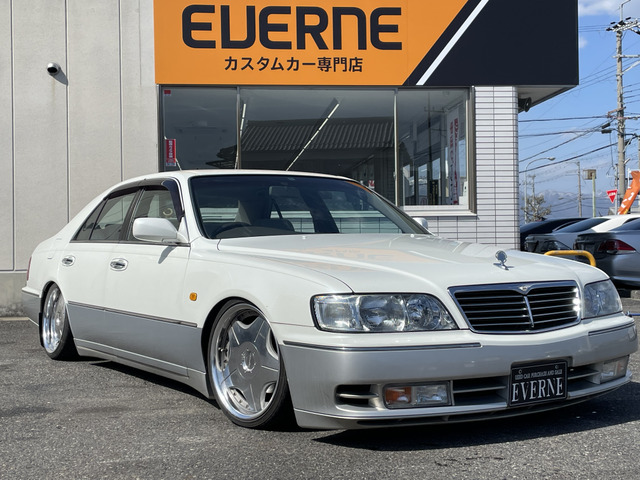 中古車 日産 シーマ 4.1 41LV ローダウン/18AW/ナビ/ETC の中古車詳細 (48,800km, パールホワイトⅡ, 滋賀県,  148万円) | 中古車情報・中古車検索なら【車選びドットコム（車選び.com）】