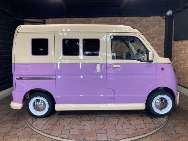 中古車 日産 NV100クリッパー GX ハイルーフ 5AGS車 ワーゲンバス仕様かわいい軽自動車レトロ の中古車詳細 (38,808km,  バニラクリームxラベンダー, 大阪府, 188万円) | 中古車情報・中古車検索なら【車選びドットコム（車選び.com）】