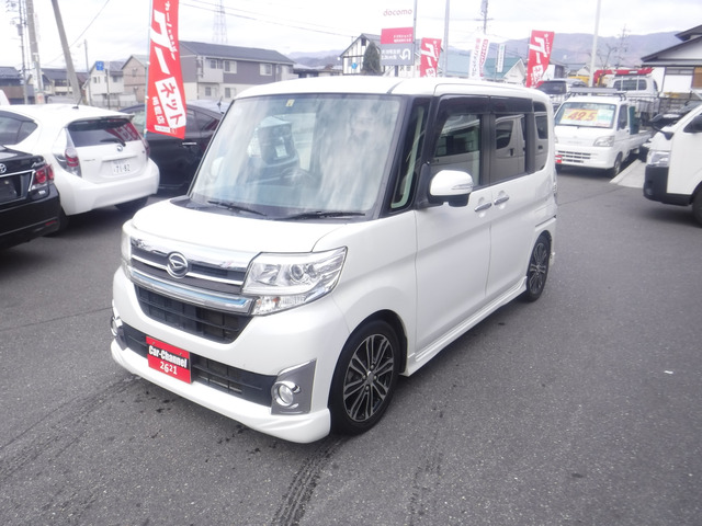 中古車 ダイハツ タントカスタム RS SDナビ Bluetooth Bカメラ の中古車詳細 (88,987km, パールホワイトⅢ, 長野県,  73万円) | 中古車情報・中古車検索なら【車選びドットコム（車選び.com）】