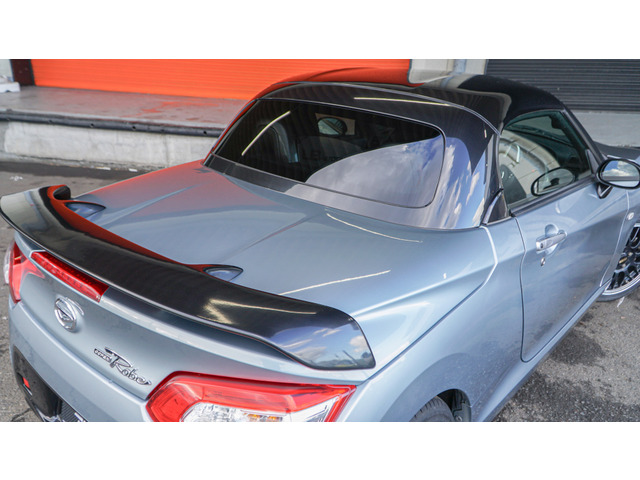 中古車 ダイハツ コペン ローブ も。ファク製Fバンパー社外