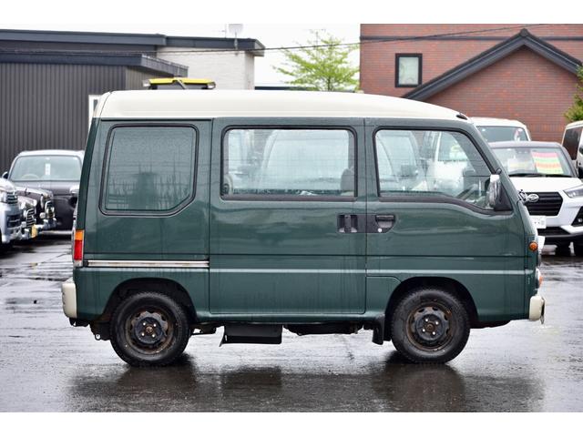 中古車 スバル サンバーディアス クラシック 4WD 貨物登録 5MT 車検R7年7月 の中古車詳細 (108,000km, グリーン, 北海道,  73.9万円) | 中古車情報・中古車検索なら【車選びドットコム（車選び.com）】