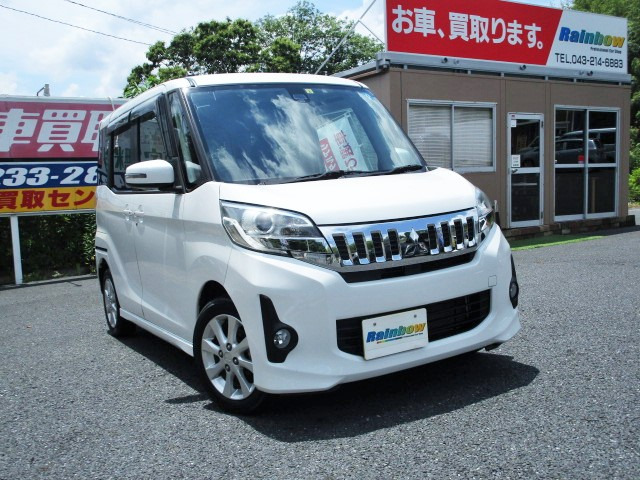 中古車 三菱 eKスペースカスタム G e-アシスト 1年保証・両側電動ドア・ETC・雹害車両 の中古車詳細 (27,120km, パールホワイト,  千葉県, 55.8万円) | 中古車情報・中古車検索なら【車選びドットコム（車選び.com）】