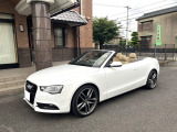 A5カブリオレ 2.0 TFSI クワトロ 4WD Aftermarket19インチホイール レッド幌
