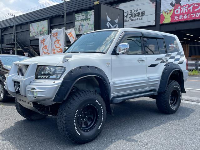 中古車 三菱 パジェロ 3.5 ロング エクシードII 4WD リフトアップ ブロックタイヤ ナビ の中古車詳細 (112,000km, ホワイト,  埼玉県, 135万円) | 中古車情報・中古車検索なら【車選びドットコム（車選び.com）】