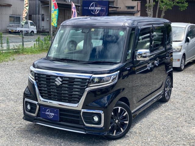 スペーシアカスタム ハイブリッド(HYBRID)  XSターボ メモリーナビ フルセグTV 全方...