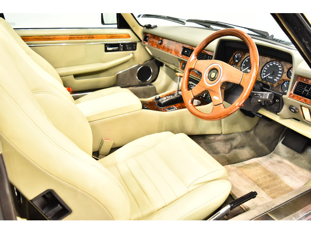 ジャガー XJコンバーチブル XJ-S V12 D車 黒幌 ベージュ革 15AW 右H の