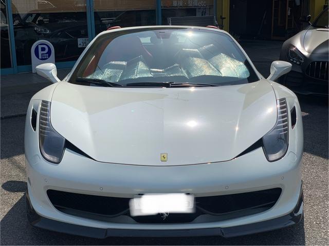 フェラーリ 458スパイダー ベースグレード 正規D車フロント