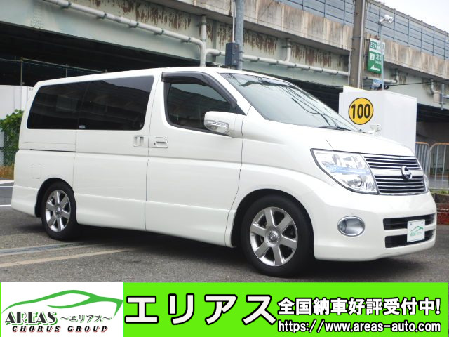 中古車 日産 エルグランド 3.5 350ハイウェイスター レッドレザー プレミアムセレクション 4WD クルコンHDD地デジWモニター の中古車詳細  (77,485km, ホワイトパール, 兵庫県, 141万円) | 中古車情報・中古車検索なら【車選びドットコム（車選び.com）】