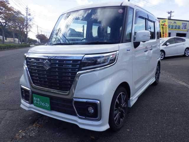 スペーシアカスタム ハイブリッド(HYBRID)  XSターボ 純正メモリーナビ 地デジフルセ...