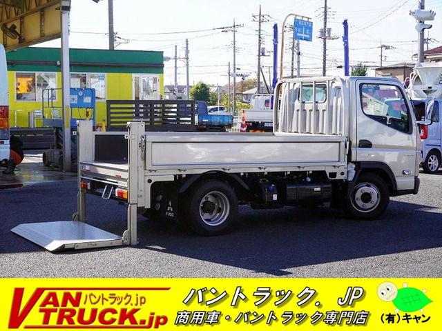 キャンター 3.0 全低床 DX ディーゼル 平ボディー 垂直パワーゲート 2トン積