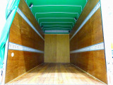 荷台内寸:492×207×265 北村製作所/T18-5639 リア幌カーテン式 ラッシングレール2段(80cm/180cm) 荷室LED灯4個 箱天井/リア入口幌シート取付