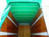 荷台内寸:492×207×265 北村製作所/T18-5639 リア幌カーテン式 ラッシングレール2段(80cm/180cm) 荷室LED灯4個 箱天井/リア入口幌シート取付
