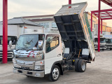【車検1年付】実走行10万KM》平成29年★三菱ふそう★キャンター★2t★強化ダンプ★5速MT★コボレーン付★ターボ★メッキ多数★新明和