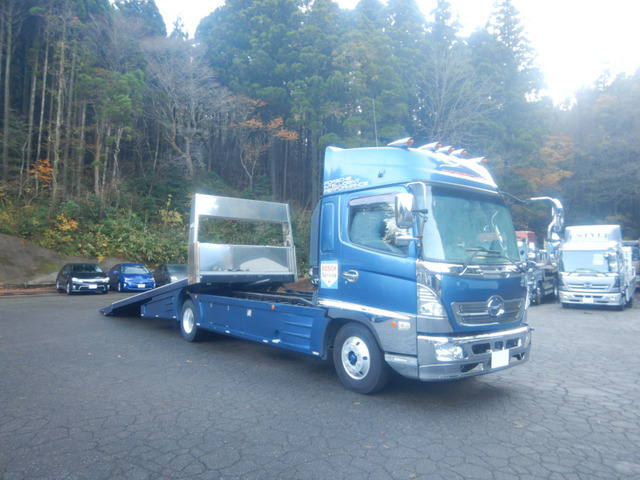 日野 レンジャー 車載車 積載車 キャリアカー セーフティーローダ の
