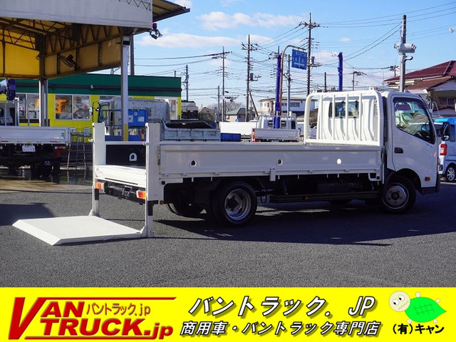 デュトロ 4.0 ワイド ロング 全低床 ディーゼル 平ボディー 2トン パワーゲート ETC