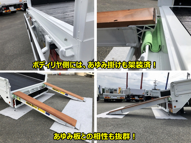 歩み板 重機回送 木板張り