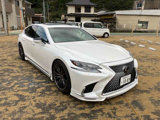 LS  500h Iパッケージ ローダウンフロントWALD