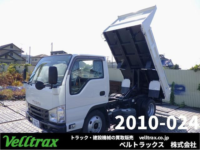 エルフ  2t低床ダンプ 手動シート付 走行25,945km