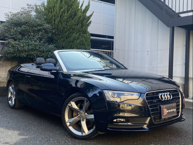 アウディ A5カブリオレ 2.0 TFSI クワトロ 4WD 赤幌 黒革HDD地デジB