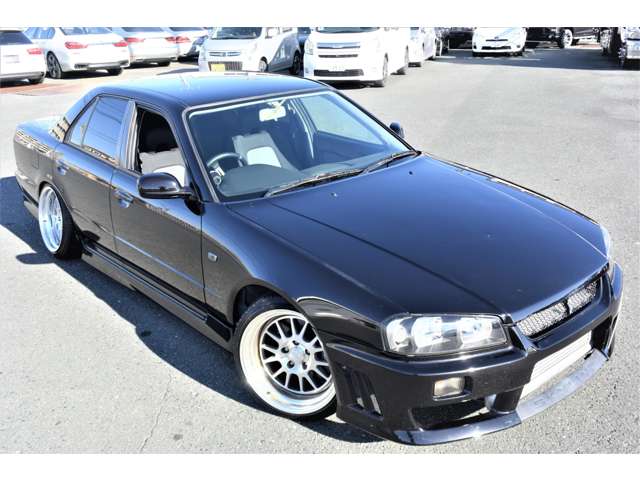 日産 スカイライン 2.5 25GT-X ターボ エアロ WORK17インチ 5速MT の