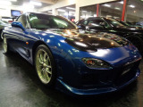 6型最終モデルRX-7タイプRB-Sパッケージ&イノセントブルーMカラーフルエアロGTウイング&13Bロータリーターボエンジン車高調マフラー他ドレスアップライトチューン仕様車が入庫しました