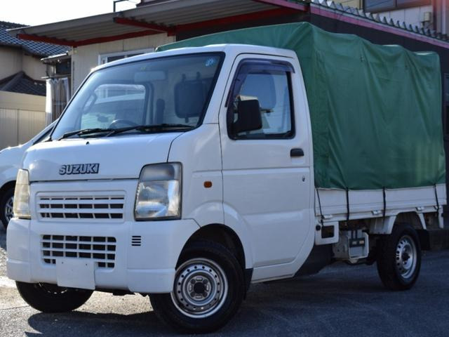 キャリイKU エアコン パワステ幌◆パワステ