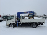 デュトロ  4WD タダノ4段クレーン付平ボディ