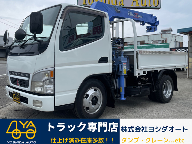 キャンター  2t 3段クレーン 走行21000K