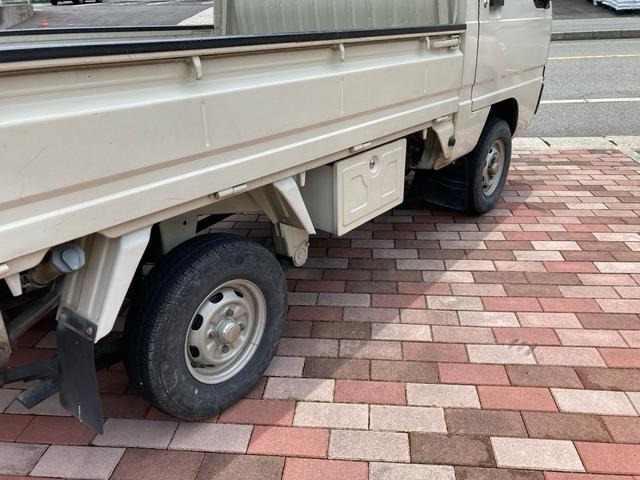三菱 ミニキャブトラック 4速MT 作業灯 荷台マット付き 三方開 の中古