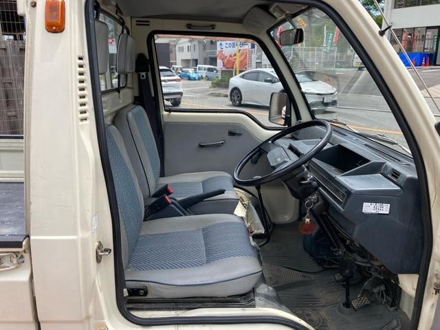 三菱 ミニキャブトラック 4速MT 作業灯 荷台マット付き 三方開 の中古