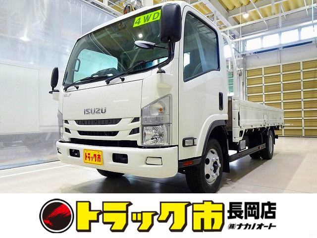 エルフ 3.0 ワイド ロング フルフラットロー ディーゼル 4WD 2t FFL 平ボデー
