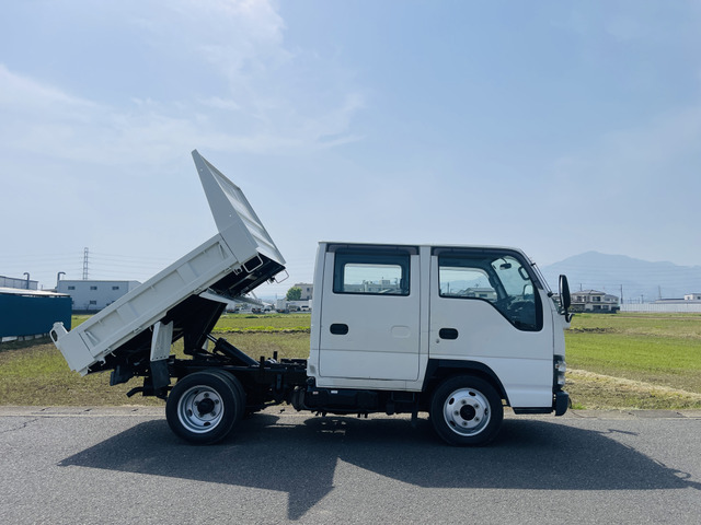 エルフ 3.0 ダブルキャブ ダンプ フルフラットロー ディーゼル ダブルキャブダンプ付
