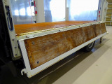 荷台内寸:307×162×38 三方開 床/前立て鳥居鉄板張り 垂直PG/600kg 長:100cm/有効長:87cm 幅:158cm 左リア支柱PG上下スイッチ 左シャシリアPGスイッチコード