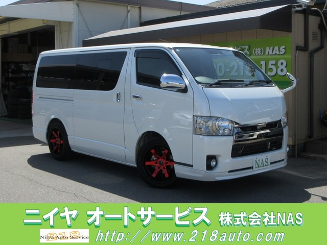 ハイエースバン 2.8 スーパーGL ダークプライム ロング ディーゼル 純正ナビ/18AW/ベ...