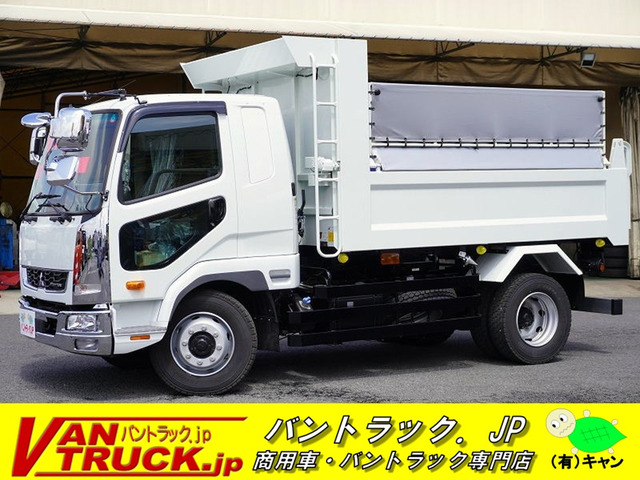ファイター ダンプ 増トン ベッド付 自動シート 7.6t積