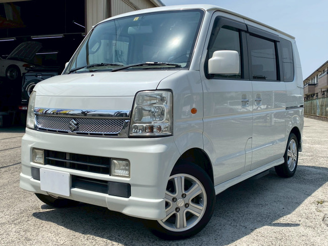 エブリイワゴン PZターボスペシャル 社外HDDナビ★両側パワスラ★HID