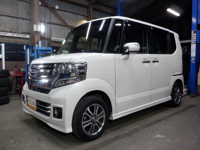 N-BOXカスタム G Lパッケージ 4WD 本州仕入 ナビ TV B/T Bカメラ