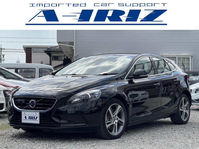 V40 D4 SE ディーゼル 半年保証付 黒革 ナビ バックカメラ