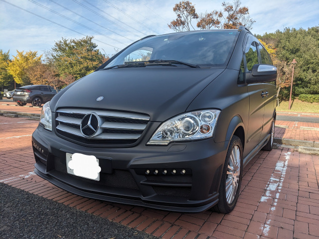 Vクラス V350 アンビエンテ マッドブラックラッピング車・社外ナビ・フ