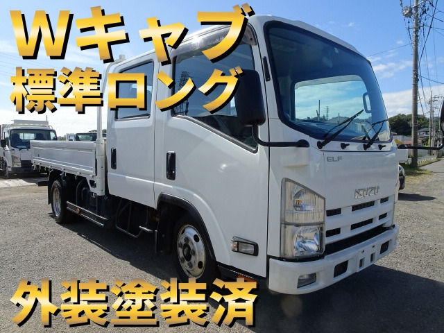 エルフ 3.0 ダブルキャブ ワイド ロング 高床 ディーゼル Wキャブ ロング A/T スムー...