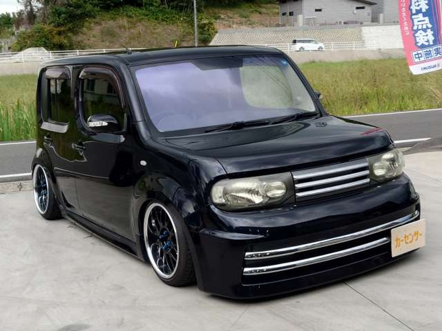 日産 キューブ 1.5 ライダー ☆エアサス☆ETC☆構造変更登録済☆ の