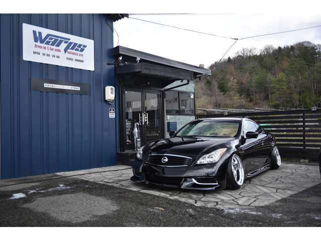 スカイラインクーペ 3.7 370GT タイプS 6MT 326車高調 WORK 黒内装