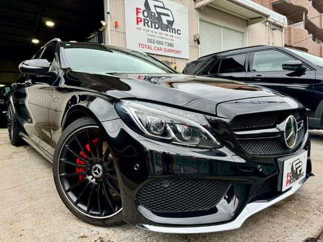 Cクラスワゴン C220d スポーツ 本革仕様 ステーションワゴン C63風グリル 新品19イン...