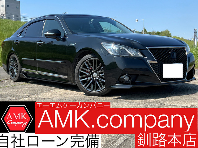 クラウンアスリート ハイブリッド 2.5 S Four ブラックスタイル 4WD 4WD 純正HDDナビ...