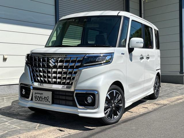 スペーシアカスタム ハイブリッド(HYBRID)  XSターボ 8インチナビ 両側電スラ LEDライト