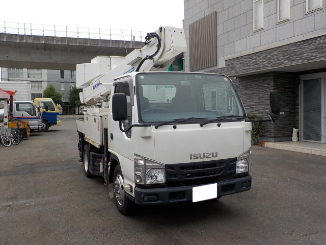 エルフ  アイチ製高所作業車11m 4WD 車検付
