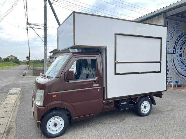 キャリイ KC エアコン パワステ 4WD キッチンカー BOX新品 2層シンク