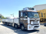 クオン 平アルミブロック 平ボディー 昭和車体 4軸低床 エアサス