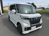 スペーシアカスタム ハイブリッド(HYBRID)  XS 両側電動ドア 純正ナビTV 黒半革シート